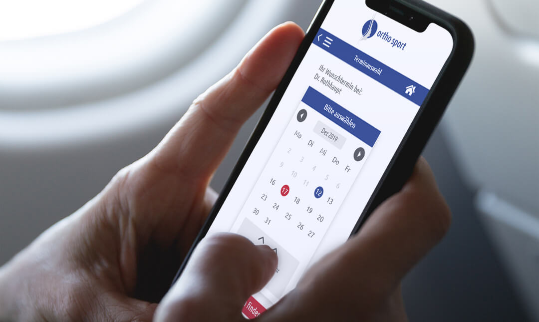 App für Terminvereinbarung | orthosport Coburg