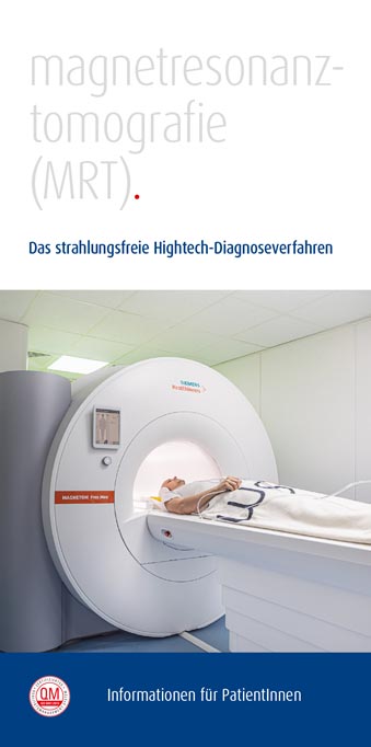 Themenflyer „Magnetresonanz-Tomografie“