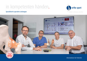 Standortbroschüre „ortho sport in kompetenten händen“