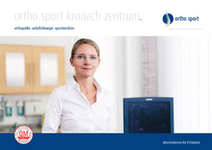 Standortbroschüre „ortho sport kronach zentrum“